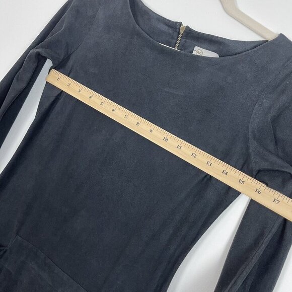 Ag Black Suede Mini Dress Women’s Size XS - Picture 5 of 11